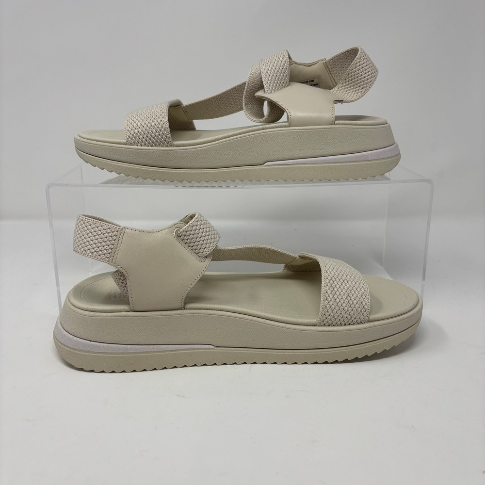 Women's FitFlop Size 8, Surff Art-Webbing Back-Strap Leather Detail Sandal - Picture 4 of 6